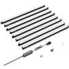 VIVOSUN Lampada LED T5 60 cm per Piante, 5000K Spettro Completo, 120W (8x15W) con Timer e dimmer, Luce per germinazione, idroponica e Piante Indoor, Compatibile SGS, espandibile, Set da 8