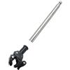 Furtryvl Supporto per bandiera per moto, telescopica regolabile da 1,3 m, in acciaio , supporto per bandiera per mountain bike, per esterni, strada, bicicletta, bagagli, viaggi, donne e