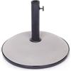 Decor Space Base in Cemento Barry per ombrellone a palo Centrale, appoggio in Resina (25 kg, Tortora)