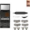 Generic Kit di timbri 3 in 1 per ciglia e eyeliner con marchio di bellezza, kit di timbri per ciglia, timbri per ciglia inferiori, kit di timbri E-yelash 3 in 1, timbro di bellezza impermeabile, a prova di