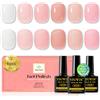 YSUVIN Smalto Semipermanente Unghie, 6 Colori Rosa smalto unghie | TPO-FREE HEMA-FREE, Smalto Unghie Lunga Durata Bianco, Rosa, Nude, Aimant Soak Off UV/LED Per Kit di Manicure, 8 ML