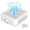 Adonafy Aspiratore Unghie Professionale120W: Aspirapolvere per Unghie per Principianti - Basso Rumore Collettore di Polveri per Unghie ad Aspirazione Regolabile con Filtro per Salone, Bianco