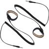 Zerodeko 2 Pezzi Cinturino da Polso Ionico per Macchina per Pediluvio, Fascia Elastico Regolabile in Abs con Cavo a Molla Estensibile, Accessorio Nero per Massaggi Piedi e Spa