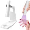 nailpretty Lampada UV LED Unghie, Lampada per Unghie Portatile con Supporto, Regolabile per Gel, Resina e Colla UV, Indurimento Veloce, Strumento per Manicure a Casa con Cura Delle Unghie con USB