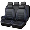 Generico Coprisedili Auto per Ford Puma St-Line 2020-2025, Set Completo di Coprisedili in Pelle PU per Sedili Anteriori e Posteriori, Compatibili con Airbag Col136