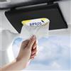 Bipros - Porta-fazzoletti sottile per visiera parasole con morbidi fazzoletti imbevuti di lozione, per auto, camion, SUV, organizer compatibile con Kleenex (design ergonomico, facile installazione)