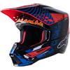 Alpinestars S-M5 Solar Flare Casco Motocross (Black/Red,XL (61/62))