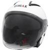 Zorax Bianco XXXL (64-65cm) ZOR-608 Casco Jet Doppio Visiera Donna e Uomo Omologato ECE 2206
