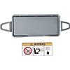 Generic Copertura per specchietto parasole grigio per Mercedes GLK X204 DDD