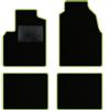 QUEMAR Tappetini Auto per Panda II 2003-2011, Bordo V.Acido, 0 Ricami | Kit Tappeti Moquette e Gomma su Misura / Set 2 Anteriori + 2 Posteriori / Ricami e Colori Personalizzati / Antiscivolo