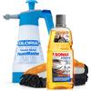 detailmate - Set sigillante per auto in schiuma e sigillante Sonax Xtreme Foam and Seal, 1 litro + spruzzatore a pompa a mano Gloria FM10 + guanto professionale in microfibra 3 in 2