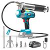 Seesii Ingrassatore a Batteria con Grilletto a Blocco, 5,8 oz/min, 10000PSI | con Tubo Flessibile 120 cm, Grilletto a Blocco, Raccordo Rapido, Ingrassatore Elettrica per Auto, Trattori e Macchinari