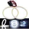 GLL 120MM Anelli Angel Eyes Bianco COB per Fari Auto, Kit di Montaggio per Fanali Anteriori DC 12V 24V