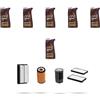 HOFFCAR Kit tagliando 4 FILTRI e 6L OLIO M compatibile con Hyundai Santa FE I 2.0 CRDi 83kw dal 2001