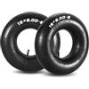 NATGAI 15 x 6.00-6 camere d'aria di ricambio, valvola diritta TR-13 | Adatto per tosaerba, trattori da cortile, go kart, golf cart, ATV, carriole, carrelli a mano, spazzaneve
