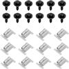 ECSiNG Set Clip Protezione Motore Compatibile con Opel Astra Insignia Meriva Kit Fissaggi Piastra Inferiore