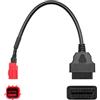 SEASJHBAY Cavo diagnostico OBD2 OBDII, adattatore da 6 poli a 16 poli, cavo adattatore OBD2 da 6 pin a 16 pin, per diagnosi moto Honda, Kawasaki, Ducati Monster, la maggior parte delle altre moto