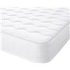 eXtreme comfort ltd Extreme Comfort Cooltouch Colors White Wave Hybrid Memory Foam & Pinna-Coil Materasso a molle con bordo bianco, profondità 18 cm, 75 cm x 175 cm