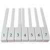 predolo Sostituzione dei tasti del pianoforte, facile installazione, copritasti leggeri, accessori bianchi professionali, 5.1 Cm