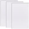 BENECREAT Set da 3 pannelli in schiuma PVC da 30x20 cm, fogli di schiuma bianca per progetti artistici, pannelli espositivi, modellismo, miniature, facili da tagliare e montare, spessore 15 mm