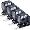 Aonomi - 4 nastri in vinile industriale, compatibili con Dymo 18445 Rhino | Nastro in vinile permanente industriale compatibile con Dymo Rhino 4200, 5200, 6000, 5000, 3000, 1000, 19 mm x 5,5 m