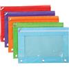 VILLCASE Set 5 Astucci Portamatite Cerniera Oxford Resistente Formato B5 per Raccoglitori ad Anelli Portadocumenti Multifunzionali da Ufficio Colori Assortiti Ampia Capacità e