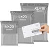Brysalis 50 Pezzi Buste Per Spedizioni, Sacchetti Spedizione Vinted, Autoadesive Pacchi, Busta Postali Plastica, Mailing Bags, Grigio Scuro, Per Indumenti, Libro, Scarpe (20 M/20 L/10 XL)