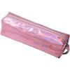 Dubens - Trousse per pennelli da trucco o astuccio per la scuola, effetto laser olografico, con chiusura lampo, colori: pastello Rosa