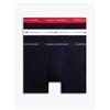 Tommy Hilfiger Boxer da Uomo 3P WB UM0UM03874, Multicolore (Rosso primario/Bianco/Cielo Deserto), XL