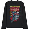 Marvel Marvel Ghost Rider Unisex Long Sleeve T Shirt, Black T-Shirt Unisex - Adulto (Pacco da 1)
