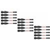 BOSCH ITDSQ2215 15-Pack 2 In. Driven Square #2 Impact Tough Screwdriving Bit Power Bits