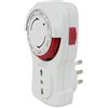 Poly Pool PP1409 Temporizzata con Programmatore/Timer Settimanale, Spina Italiana Grande 16 A e Presa Bivalente