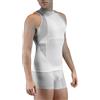 FarmaMed Ecodrytech Smanicato Canotta Uomo, Intimo Traspirante, Seamless, Antiodore, Antibatterico, 100% Made in Italy, Colore Silver, Taglia XL-XXL