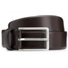 BOSS Cintura uomo Erman-L Sz35 in pelle italiana con fibbia ad ardiglione, marrone scuro., 80 cm