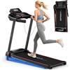 Dskeuzeew Tapis Roulant Elettrico Piehevole Inclinazione 7%, 3 IN 1 Walking Pad Tapis Roulant Extra Large, Telaio Rinforzato, Schermo LCD e Chiave di Sicurezza(Nero Lustro)