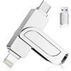 Gaulau [Senza App]Chiavetta USB 512GB per iPhone, MFi Chiavetta USB C,Lightning