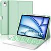 WINCHKING Cover Tastiera per iPad Air 11 M4 2026/M3 2025/M2 2024 con Touchpad, Italiano QWERTY, Custodia con Bluetooth Rimovibile Retroilluminata Tastiera per iPad Air 11 Pollici M4/M3/M2, Verde chiaro