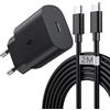 AOKUTDA Caricabatterie Sumsamg 25W,Caricatore Rapido con 2M Cavo per Samsung Galaxy S26 S25 S24 S23 S22 S21 Plus/FE/Ultra,S20,A57 A56 A55 A54 A53 A36 A35 A26 A25 A16 A15,Z Flip 7 Ricarica Rapida Adattatore