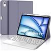 WINCHKING Cover Tastiera per iPad Air 11 M4 2026/M3 2025/M2 2024 con Touchpad, Italiano QWERTY, Custodia con Bluetooth Rimovibile Tastiera per iPad Air 11 Pollici M4/M3/M2, Viola
