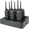 Retevis RT648H Walkie Talkie con Ricarica a 6 Vie, 3 Modalità, Ricarica Rapida, PMR446 senza Licenza, 1500 mAh, Radio Bidirezionale Professionale per Scuole e Hotel (confezione da 6)