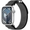 CHANRASI Cinturino Compatibile con Cinturino Apple Watch 41mm/40 mm/38 mm,Cinturini Loop Sportivi in Nylon per Ultra2/Ultra Series SE 9 8 7 6 5 4 3 2 1(Nero/Grigio).