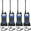 Retevis MateTalk C63 Ricetrasmittenti Professionali, Gestione Delle Assegnazioni, Schermo LCD, SMS/Avviso Vibrazione, Walkie Talkie con Auricolare per Centri Commerciali (4 Confezioni)