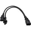 HangTon UPS PDU - Cavo di alimentazione CPU IEC320 C14 su C13 C5 Mickey Mouse per computer PC Monitor TV, 125V-250V 10A 2.5A 30cm