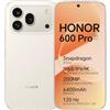 HONOR 600 Pro 5G Smartphone Cellulare, 12+512GB, 6,57" 120Hz AMOLED, Fotocamera Tripla 200MP, Batteria 6400mAh, Ricarica Rapida 80W, IP68/IP69K, Snapdragon 8 Elite