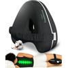 Cruchlorent Black Heart - Cuscino Per Gambe e Ginocchia Per Dormire Sul Fianco - 100% Puro Cotone - Ortopedico - Supporto Fino a 95 Kg - Combatte i Dolori Lombari, alle Anche e Ginocchia.