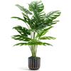 Der Rose Piante finte piante artificiali alte 71 cm regolabili finte Monstera piante da interno esterno per la decorazione della casa, camera da letto, soggiorno, bagno