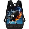 ASD Jewerly Regalo sportivo hockey su ghiaccio giocatore zaino borsa, nome personalizzato Hockey stampa Casual zaino borsa Daypack per laptop