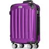 POSH Valigia Grande in ABS - Volume interno 100L - Rigida e leggera 3,7 kg 75x50x30 cm - Bagaglio da viaggio con chiusura a combinazione - Ruote girevoli a 360° - Ideale per viaggi di 14 giorni