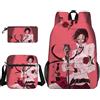 Anjinguang Osaki Nana - Set di 3 zaini con stampa 3D Komatsu Nana con borsa a tracolla e borsa per cancelleria, zaino casual da viaggio 3 in 1, Tipo 2, Taglia unica, Set di zaini per la scuola
