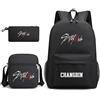 KASENFASHION Stray SKZ00 Zaino Scuola Bambini Stile Kpop Set 3 in 1 Zaino con Tracolla e Astuccio Grande Capacità Scomparto Laptop 15,6 Pollici Impermeabile Leggero